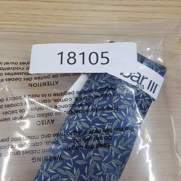 BAR III Mens Neck Tie Blue Green Floral Vine Slim Woven Silk Blend Pointed - Picture 5 of 5